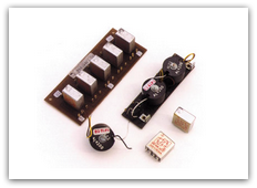 Části regulátorů  FORMIC, reléová jednotka impulsní převodníky